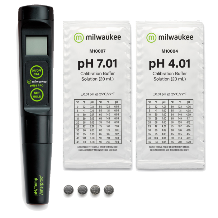 Milwaukee Milwaukee pH55 PRO - Waterdichte pH & Temperatuur tester met Vervangbare Sonde