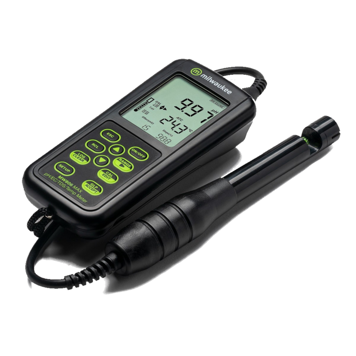 Milwaukee Milwaukee MW806 MAX 4-in-1 - pH / EC / TDS / Temperatuur Combo meter