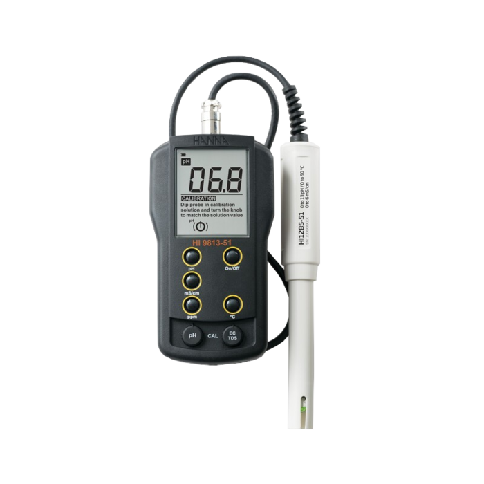 Hanna Hanna Portable pH/EC/TDS Meter ~ Hi9813-51