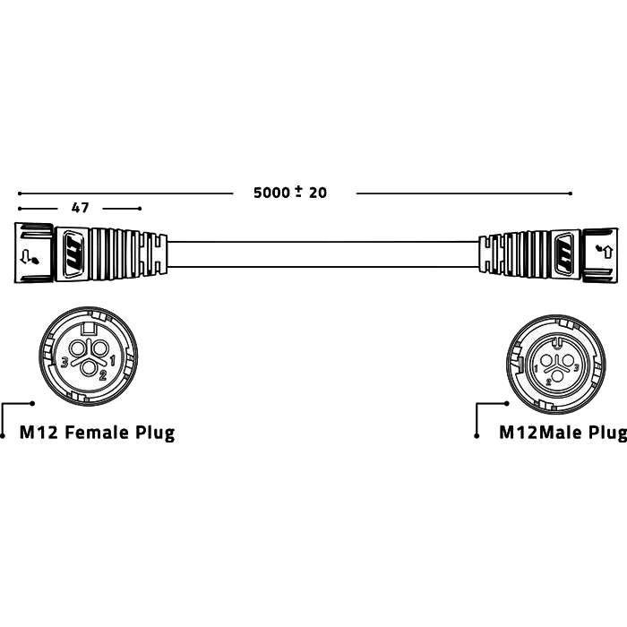 Lumatek Lumatek Daisy Chain - 5 meters ~ Control Cable