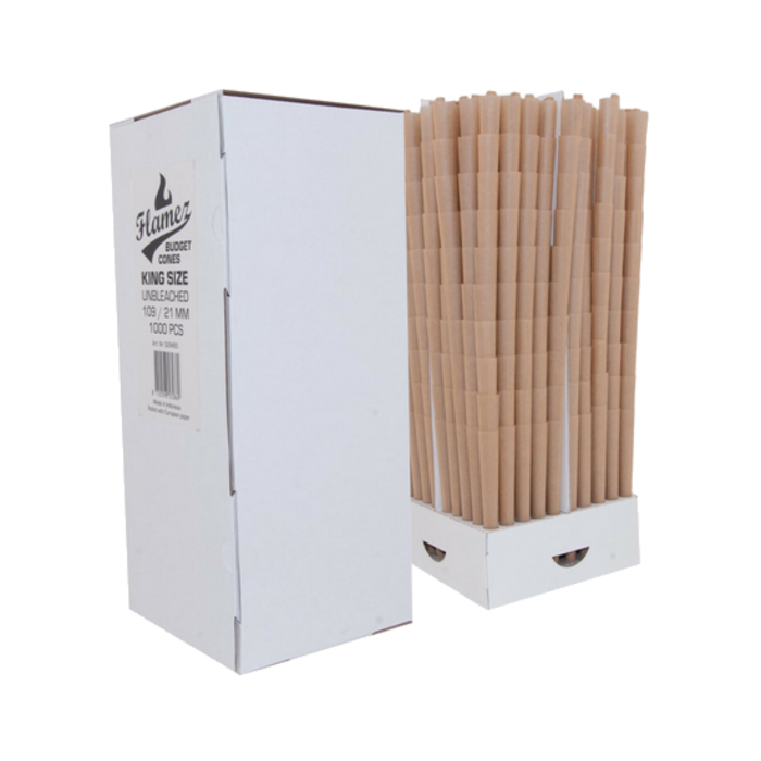 Flamez Flamez Cones King Size Unbleached - 1000 pieces
