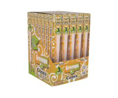 Greengo Greengo Cones King Size Unbleached - 35 x 3-pack