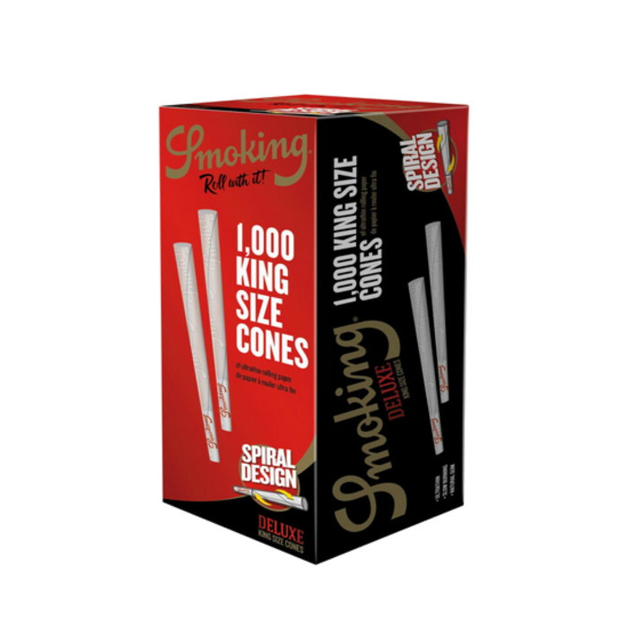 Smoking Smoking Deluxe Pre-Rolled King Size Cones - 1000 pieces
