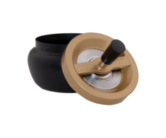 Angelo Angelo Draaiende Asbak Zwart/Brons- ⌀13cm