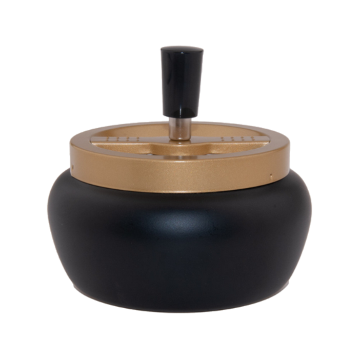 Angelo Angelo Draaiende Asbak Zwart/Brons - ⌀13cm