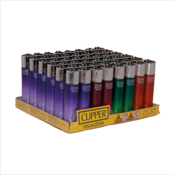 Clipper Clipper Classic Metallic ~ Aanstekers 48 stuks