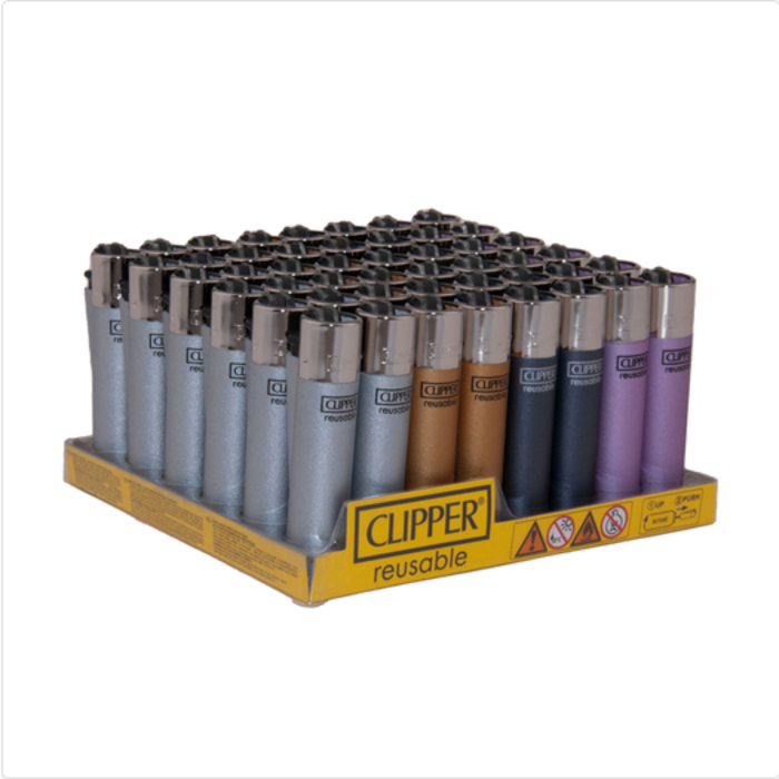 Clipper Clipper Classic Metallic ~ Lighters 48 Pieces