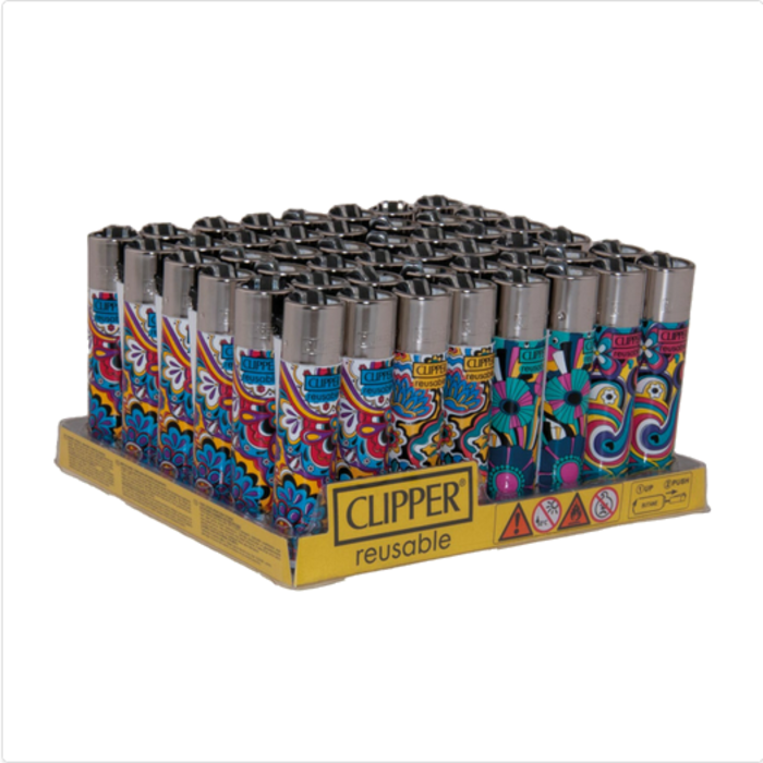 Clipper Clipper Classic Cool Vibes ~ Lighters 48 pieces