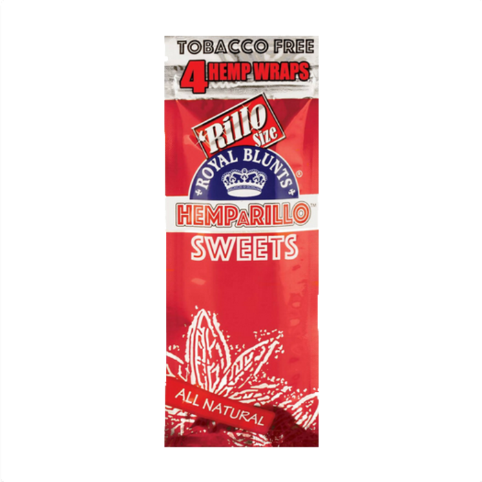 Royal Blunts Royal Blunts Hemparillo - Sweets 15 x 4 stuks ~ 100% nicotine & tabaksvrij