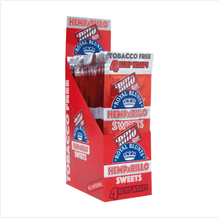 Royal Blunts Royal Blunts Hemparillo - Sweets 15 x 4 stuks ~ 100% nicotine & tabaksvrij