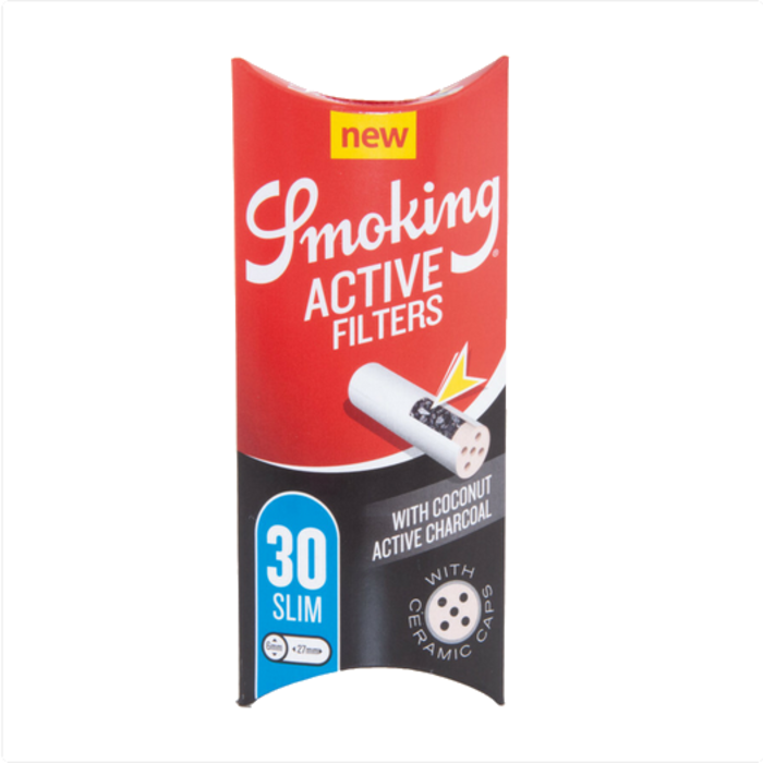 Smoking Smoking Active Filters - 10 x 30 pieces ~ Carbon Filters