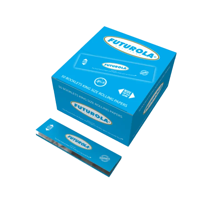 Futurola Futurola King Size Blue | 50 Booklets rolling Papers