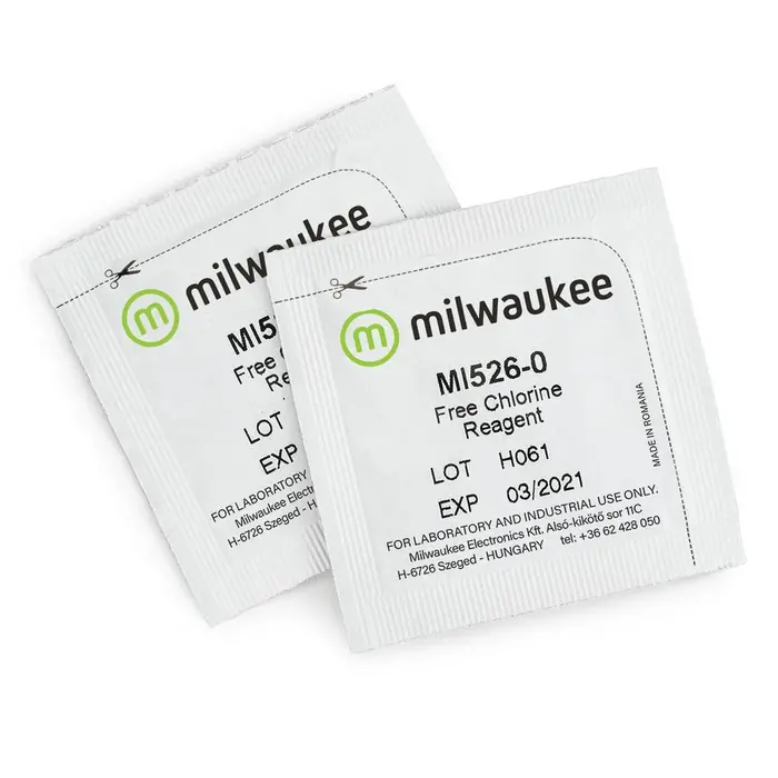 Milwaukee Milwaukee MI526-100 Vrije Chloor Reagens - 100 Tests voor Milwaukee MW10