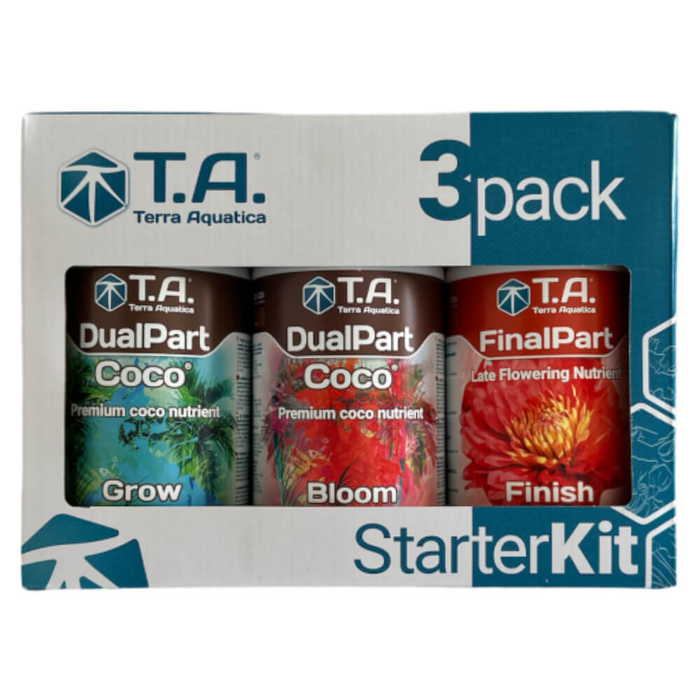 Terra Aquatica (T.A) ~ GHE Terra Aquatica - TriPack DualPart Coco (Grow, Bloom, FinalPart) | Starter Pack (3-Pack)