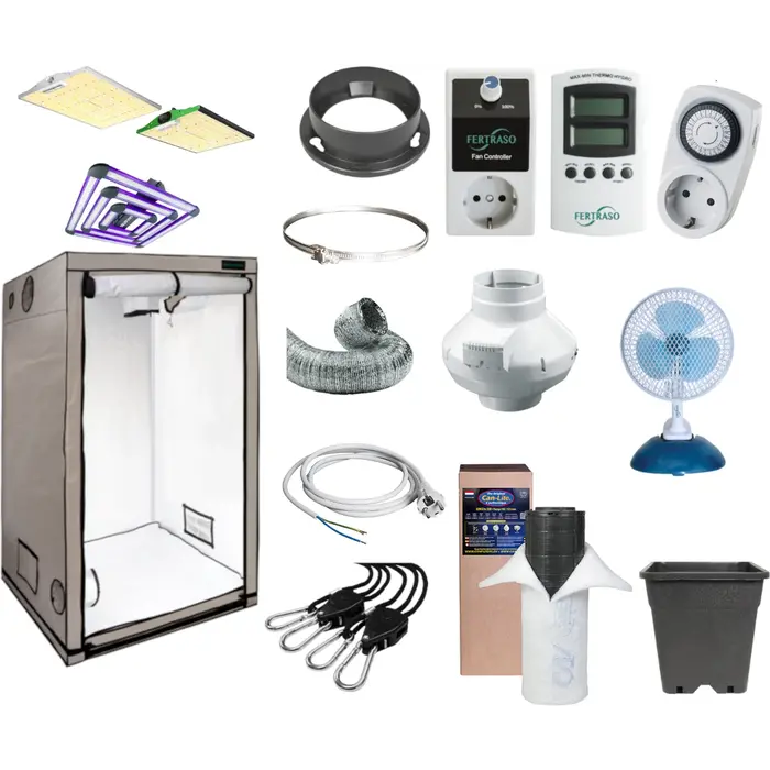 EU EU Home Grow Box - 80x80x180cm | Complete kweektent + LED Kweeklamp