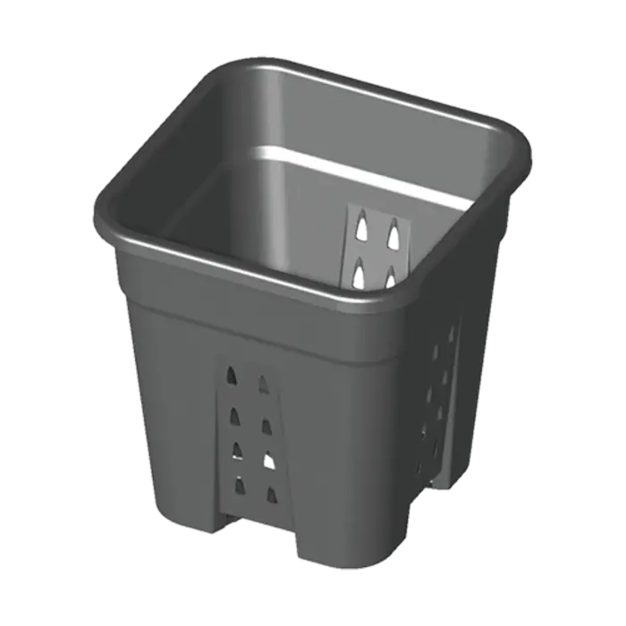 Pot square with holes