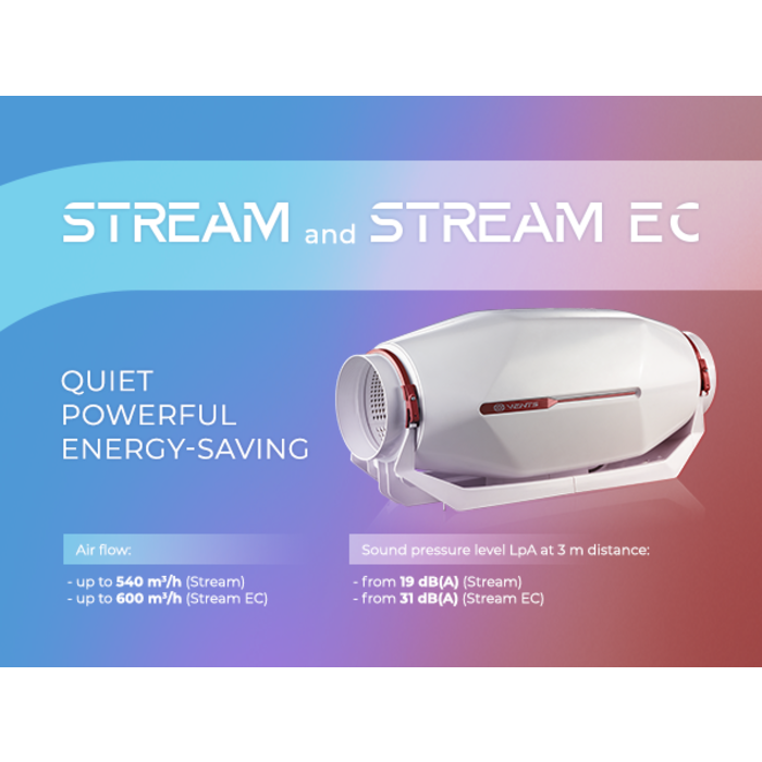 VENTS VENTS Stream & Stream EC - Duct fan
