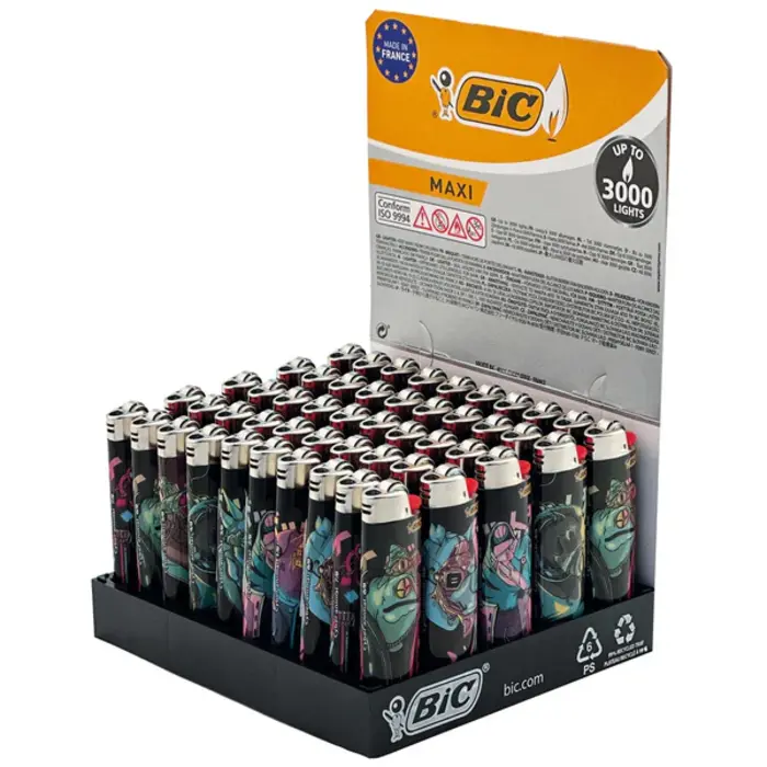 BIC BIC Display Maxi Masks 50 Pcs- Lighters