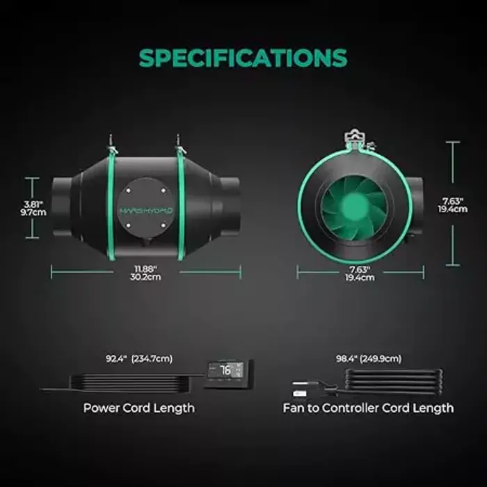 Mars Hydro Mars Hydro MH Inline Fan - Ventilation