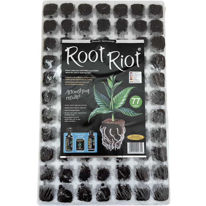 Growth Technology Growth Technology Root Riot Tray 77 Cellen – propagatietray