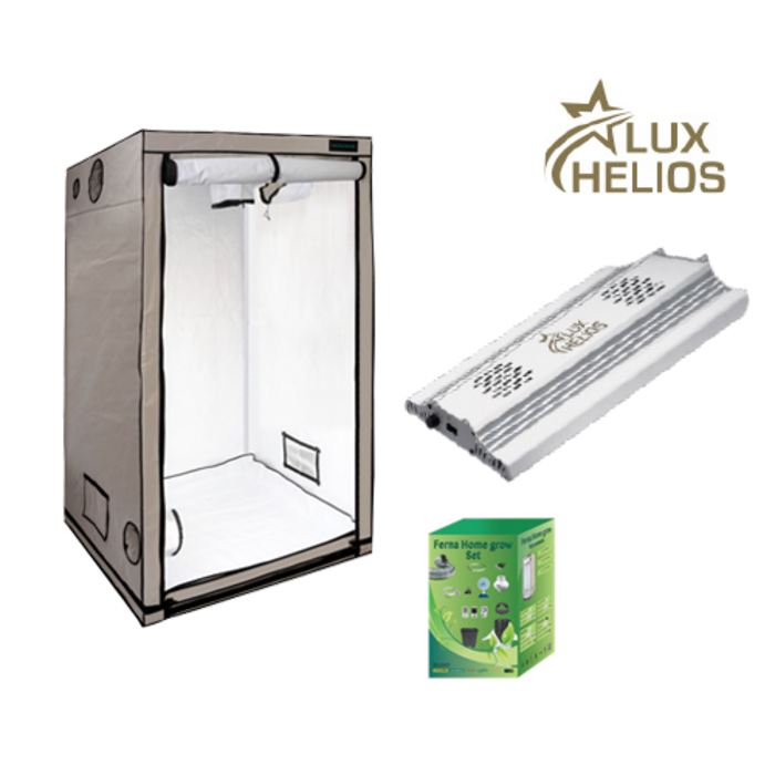 EU Home Complete Grow Box - 60x60x160cm + Lux Helios LED 200W