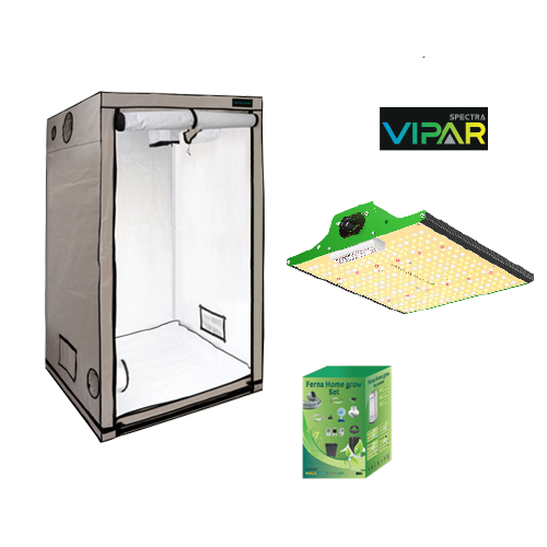 EU EU Home Complete Grow Box 60x60x160cm Vipar LED 100W P1000