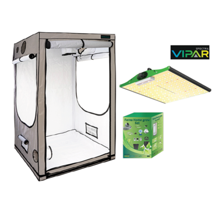 EU Home Complete Grow Box - 120x120x200cm + Vipar LED 100W + P1000