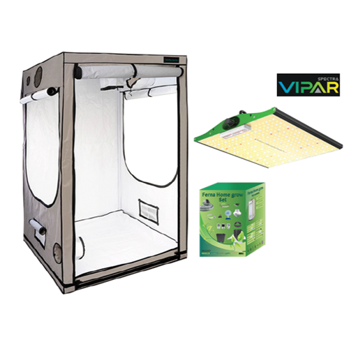 EU Home Complete Grow Box - 120x120x200cm + Vipar LED 100W + P1000