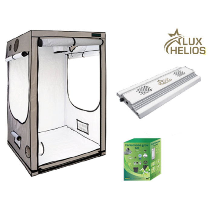 EU Home Complete Grow Box - 120x120x200cm + Lux Helios LED 300W