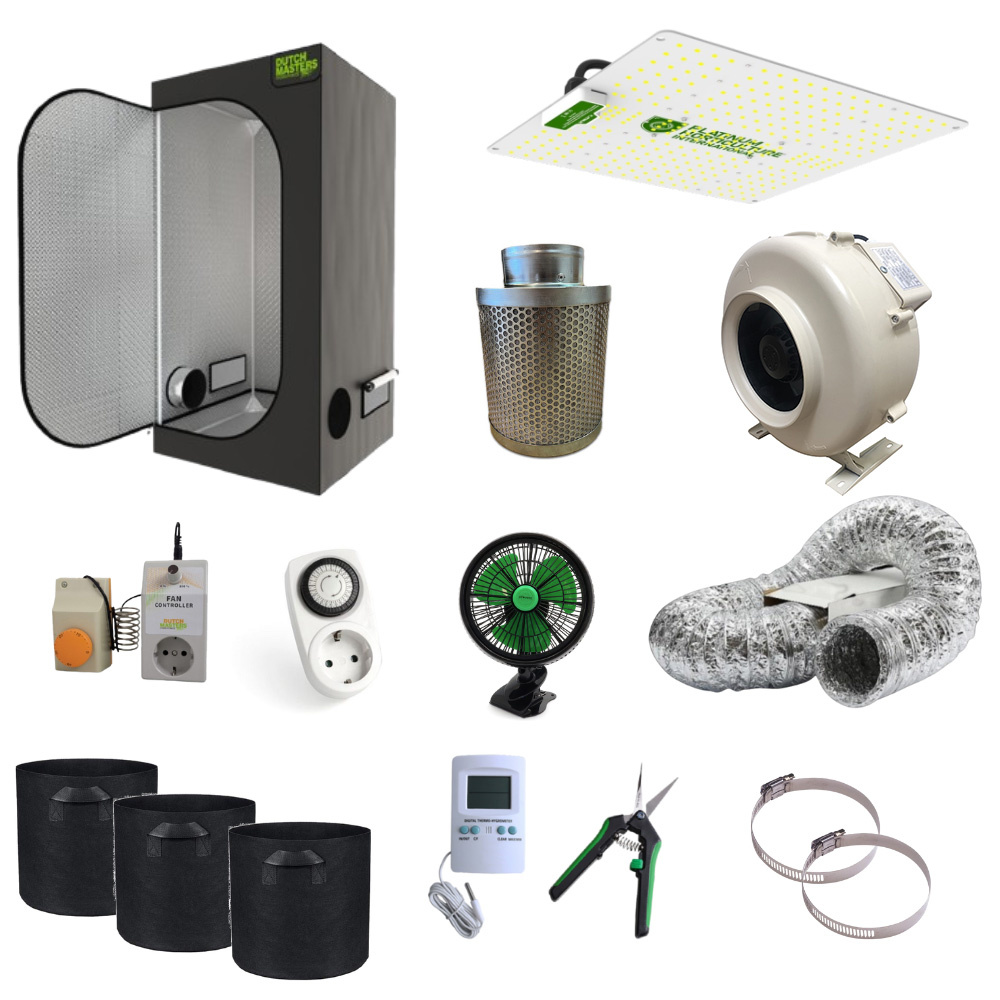 EU Complete Grow Box - 60x60x180cm + Quantumboard LED 120W LED V4