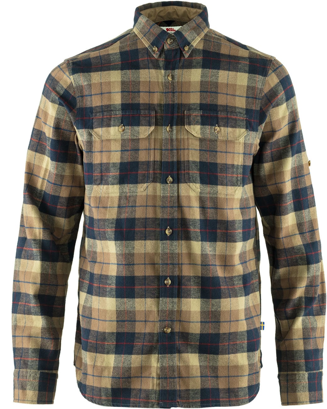 Singi Heavy Flannel Shirt M Dark Sand 