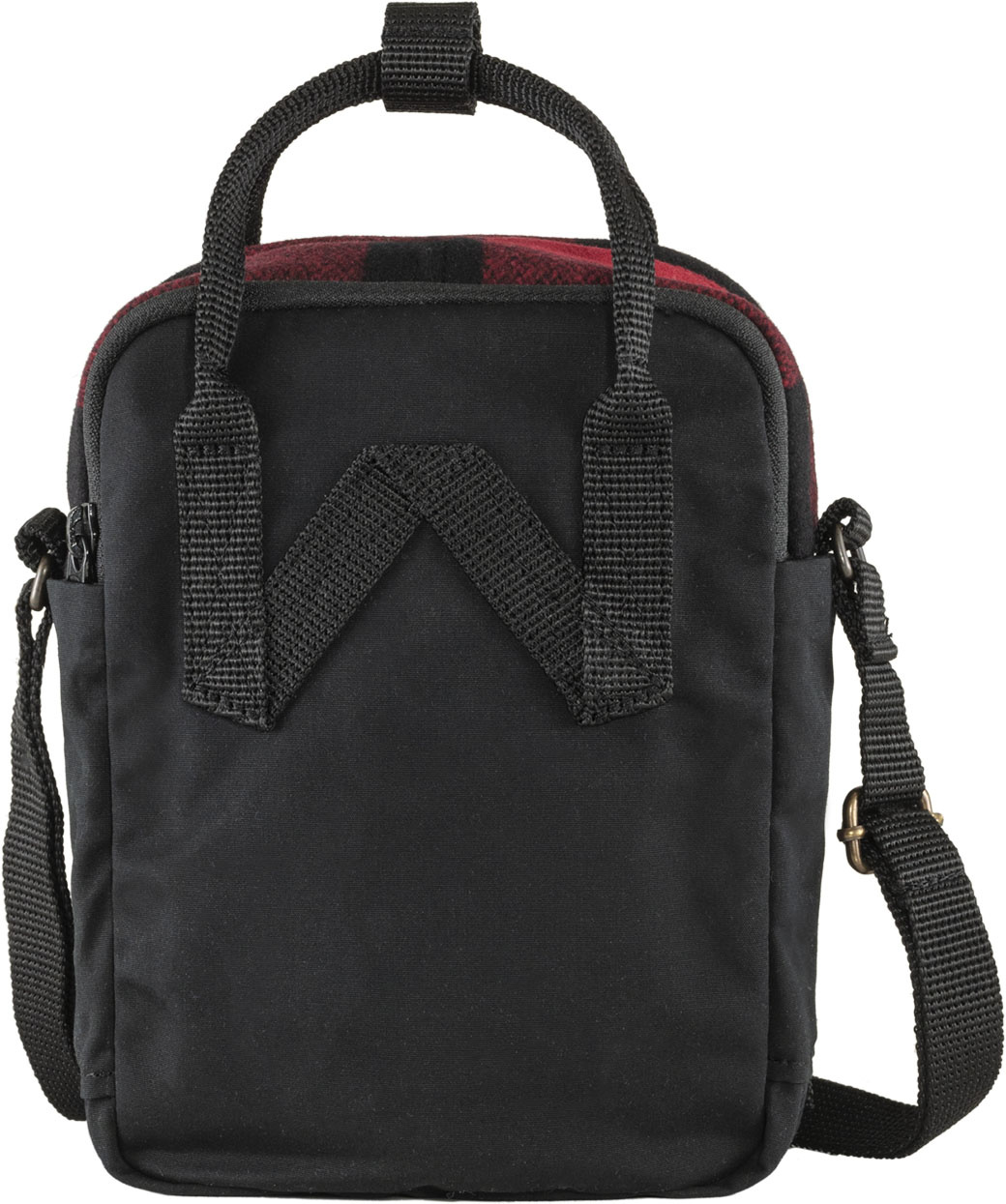 Fjällräven Kånken Re-Wool Sling Red-Black-2