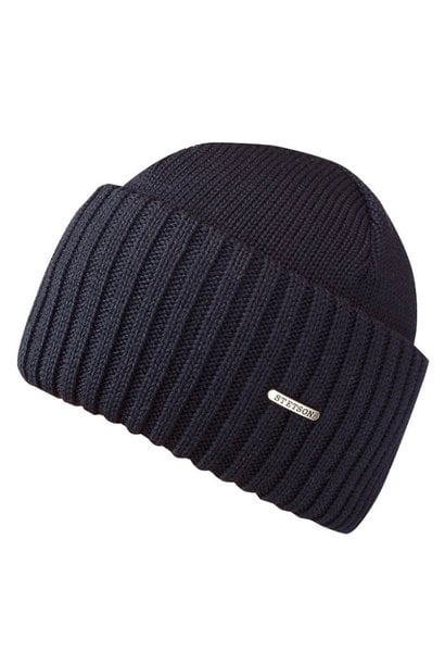 Stetson Beanie Merino Wool Navy