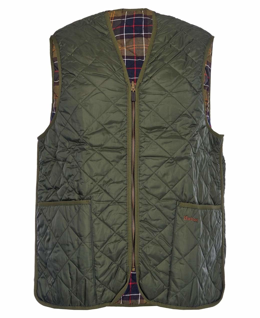 Barbour Waistcoat/Zip-In Liner Olive | Senza