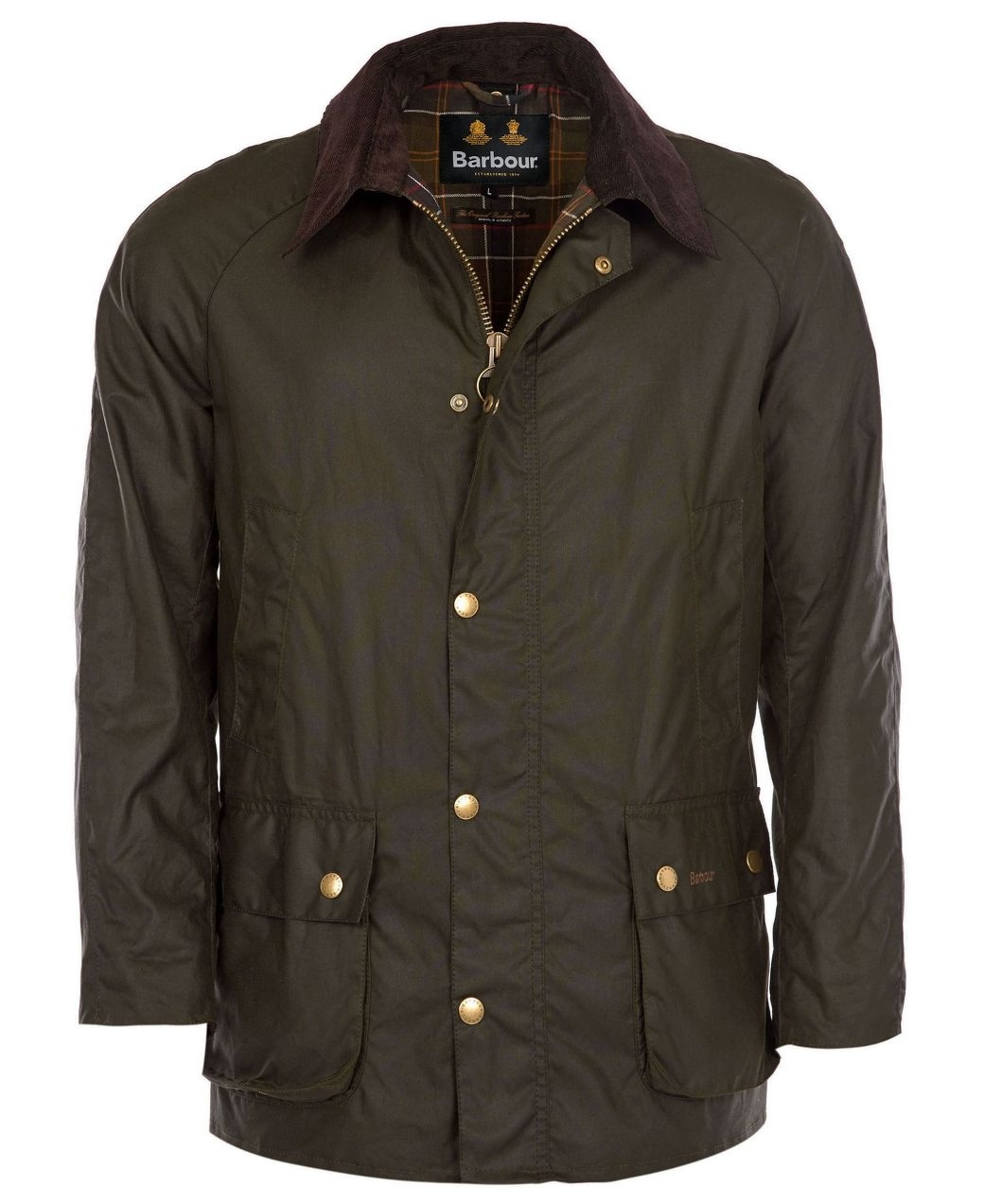 Barbour Ashby Wax Jacket Olive-2
