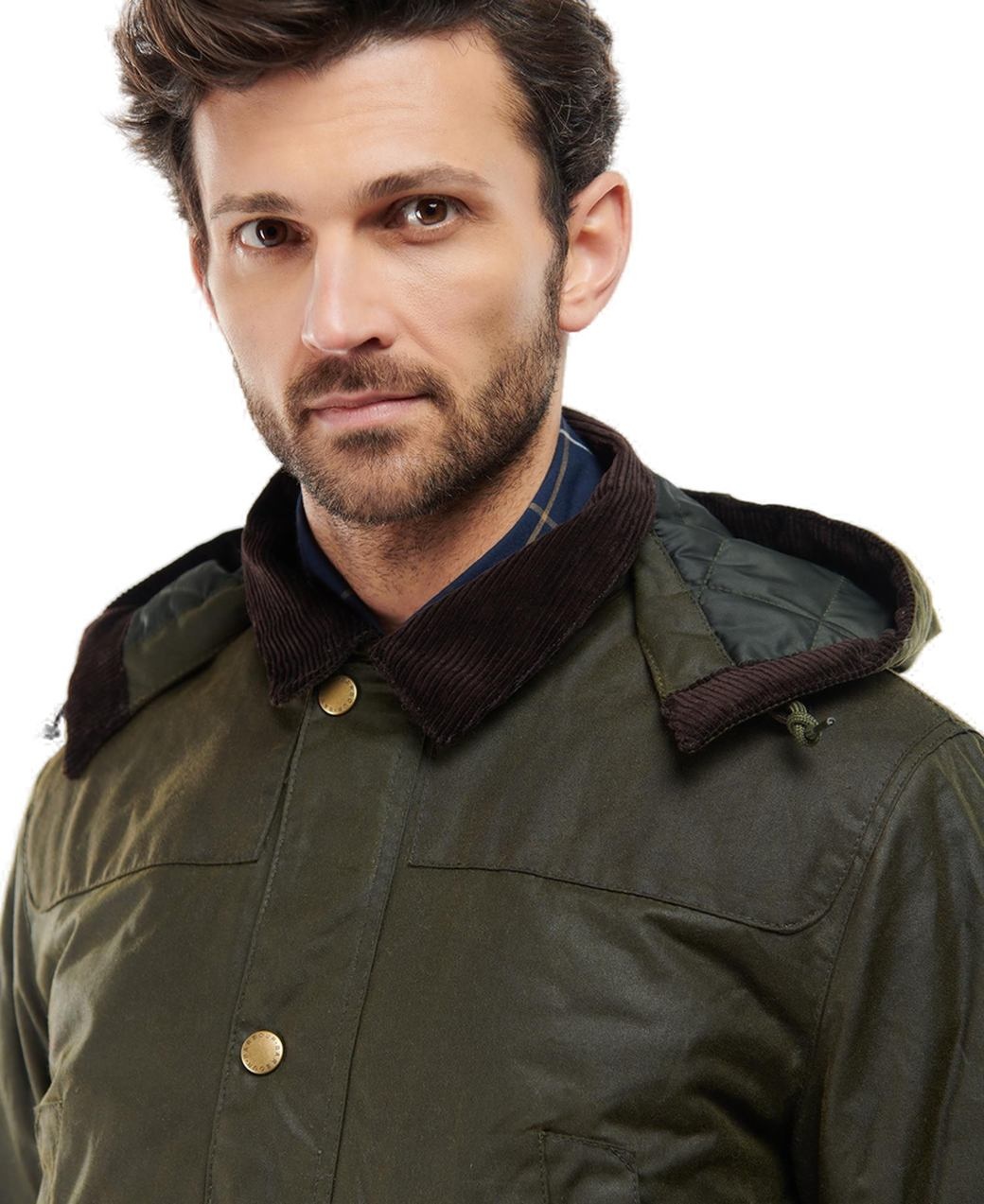 Barbour Hawthorn Wax Archive Olive-5
