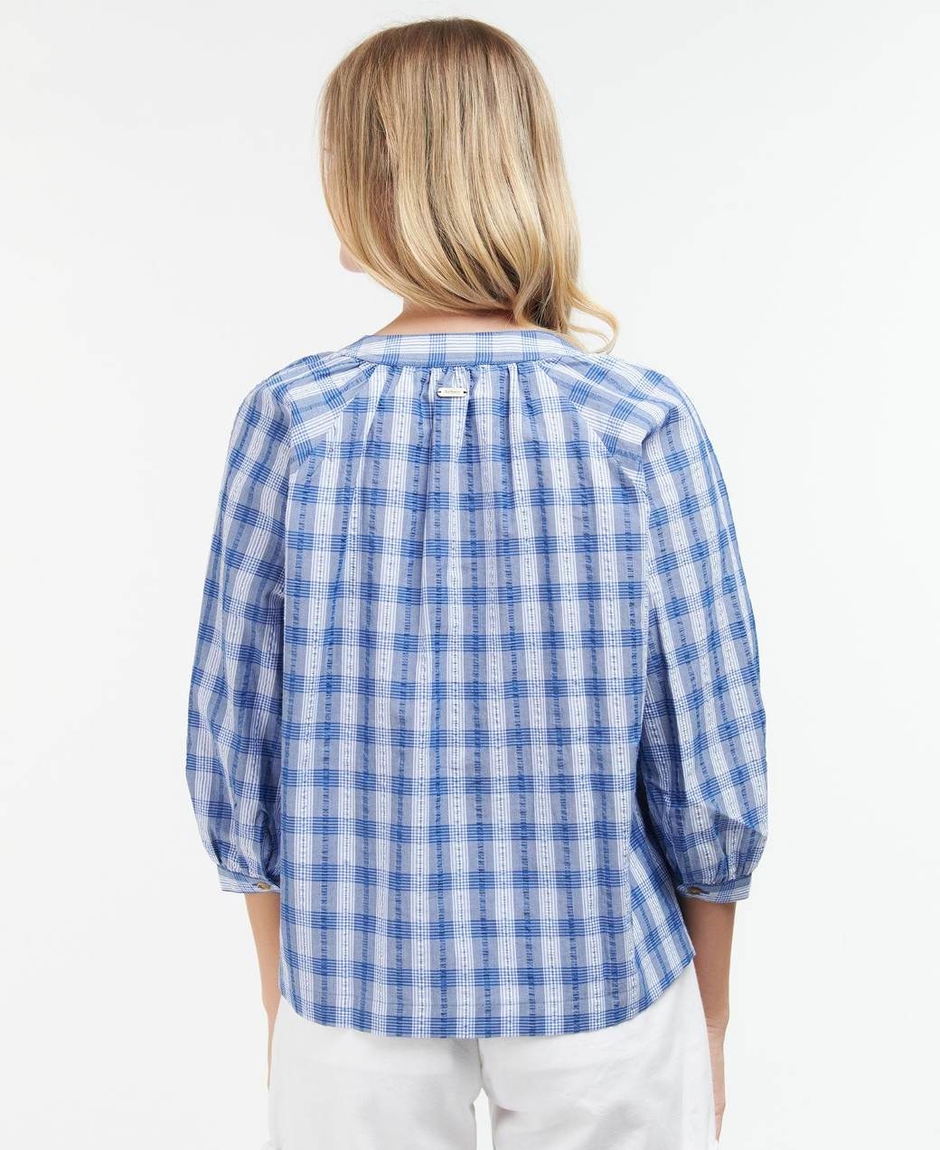 Barbour Renfew Top Bluebell Check-4