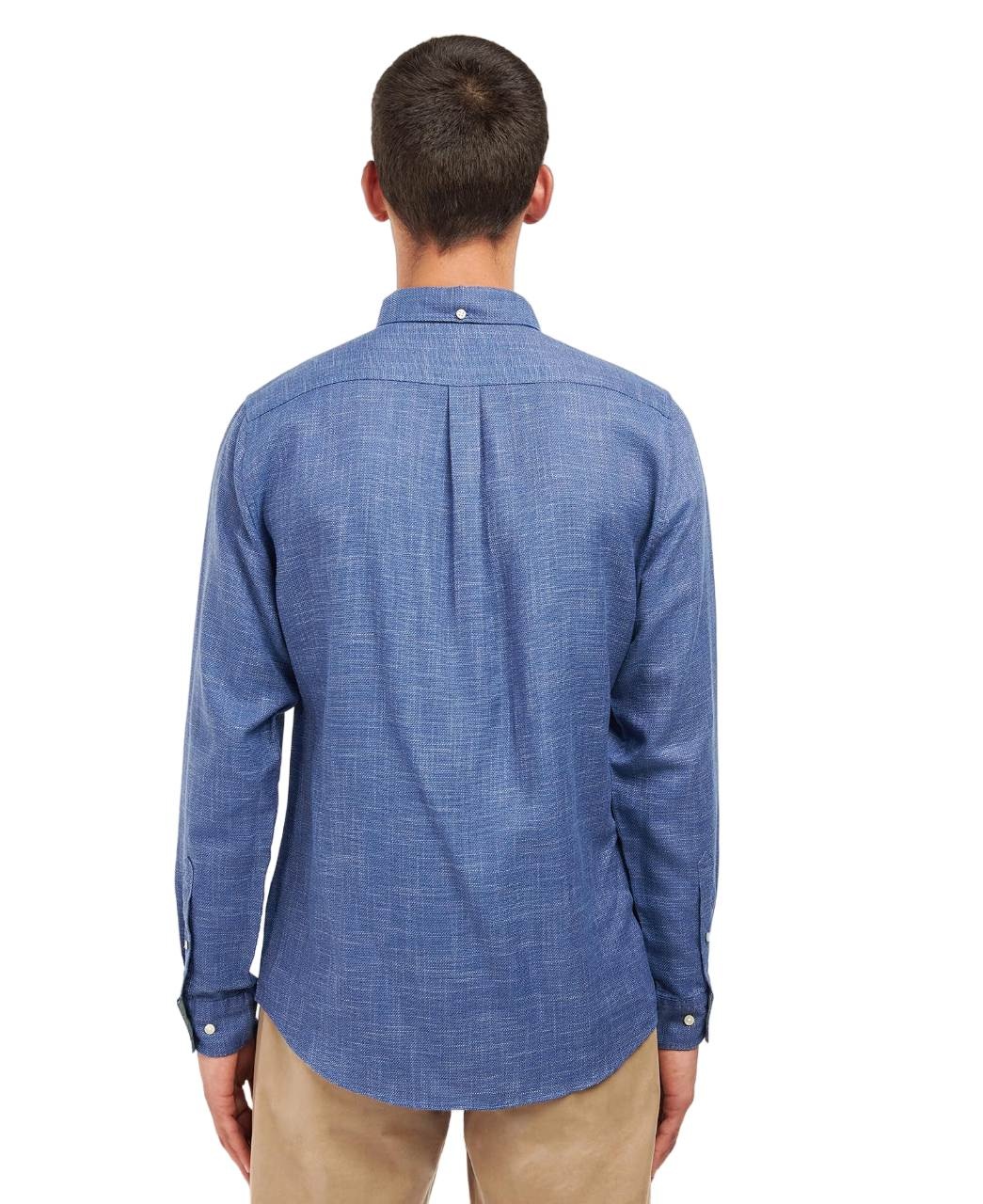 Barbour Ramport Tailored Shirt Denim Blue-4