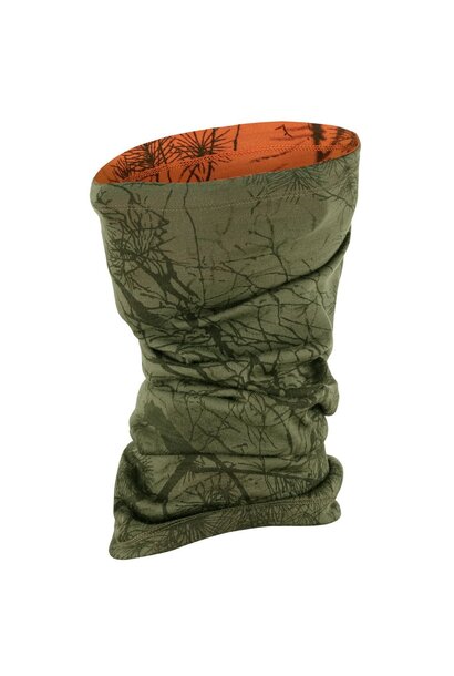 Fjällräven Lappland Neck Gaiter Green Camo-Orange Multi Camo