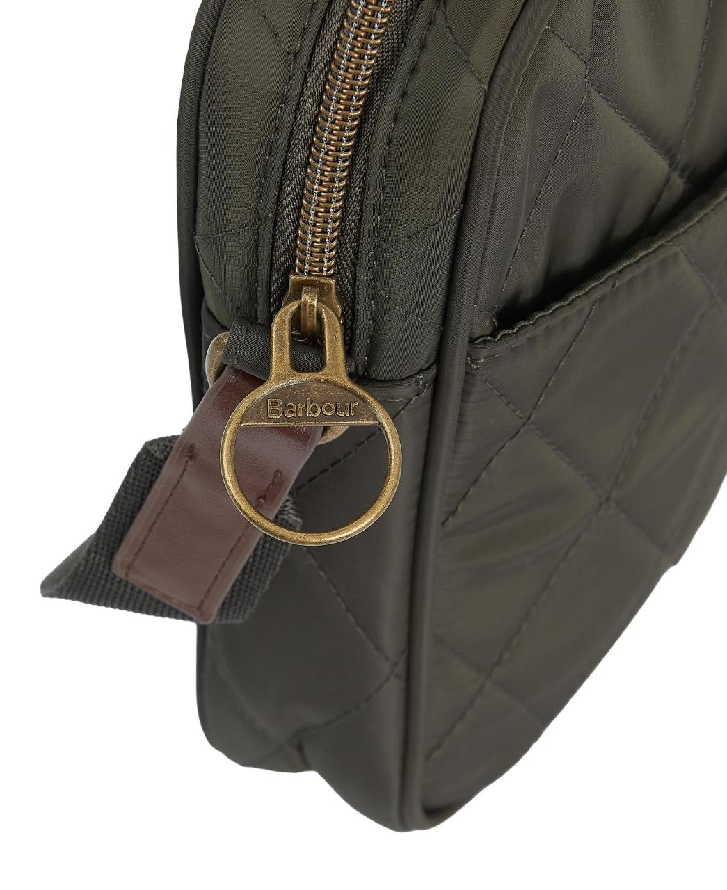 Barbour Quilted Cross Body Olive-5