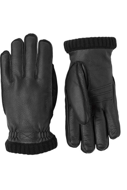 Hestra Deerskin Primaloft Rib Black