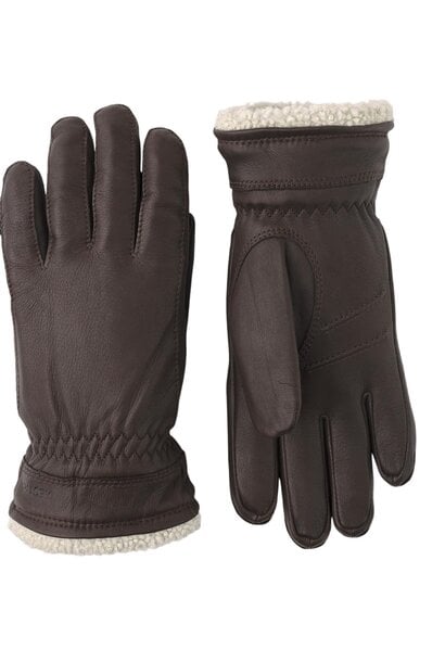 Hestra Deerskin Primaloft Dark Brown