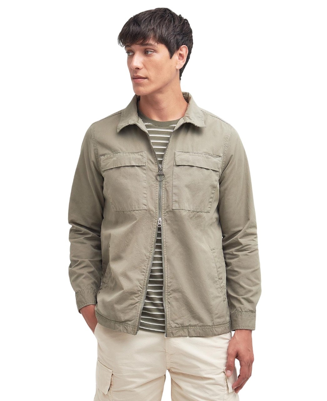 Barbour Glendale Overshirt Dusty Green-1