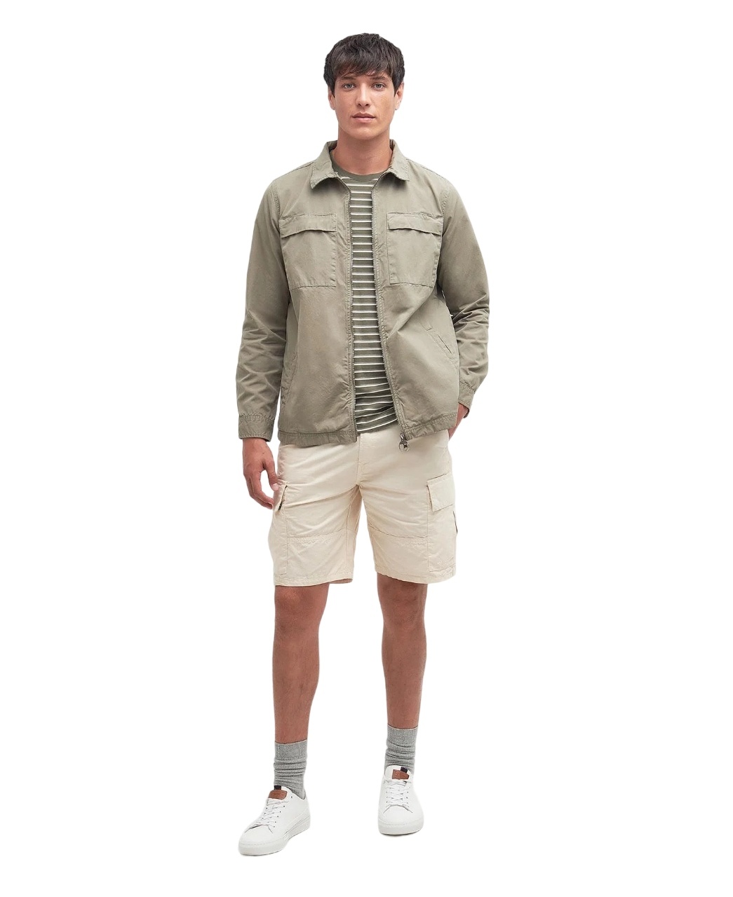 Barbour Glendale Overshirt Dusty Green-3