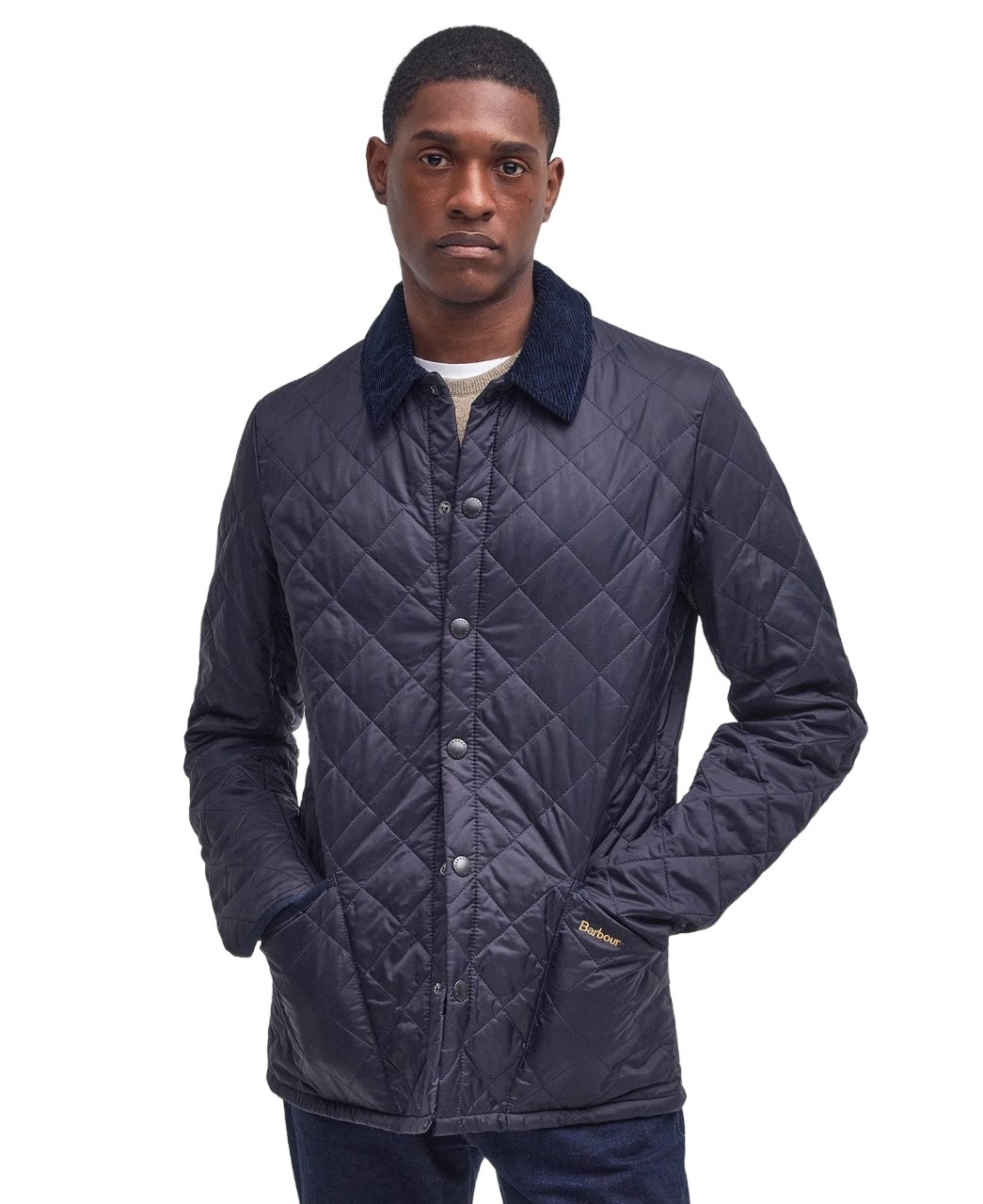 Barbour LIDDESDALE COAT 40 タグ有 Barbour Heritage Liddesdale Quilted Navy | Senza Dubbio