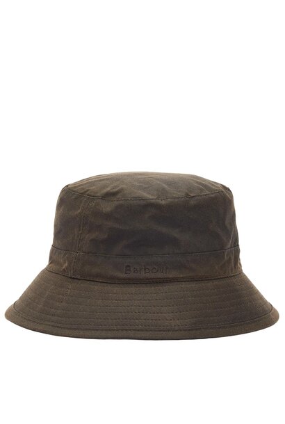 Barbour Wax Bucket Hat Olive
