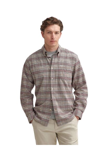 Barbour Crompton Regular Long-Sleeved Shirt Merlot