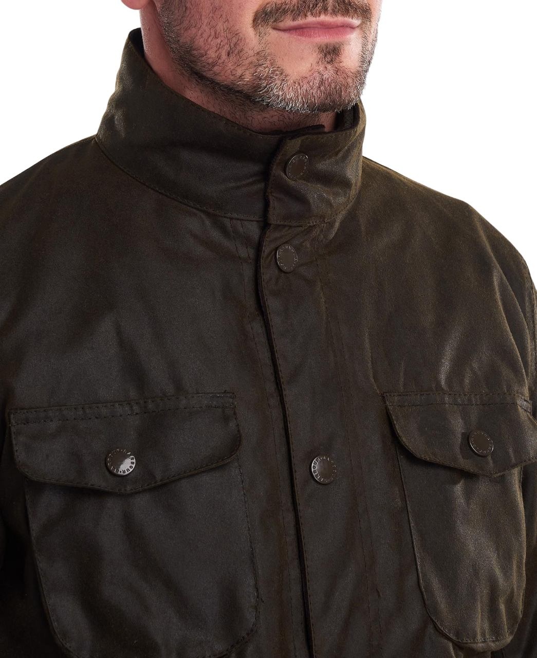 Barbour Ogston Wax Jacket Olive-5