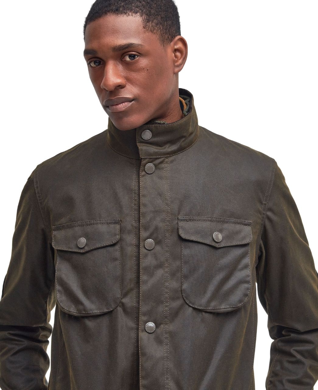 Barbour Ogston Wax Jacket Olive-6