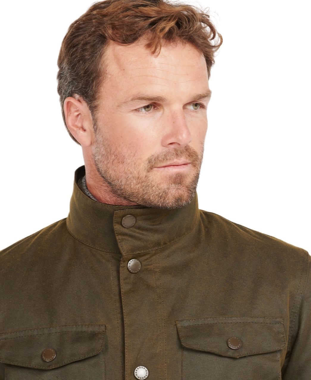 Barbour Ogston Wax Jacket Olive-7
